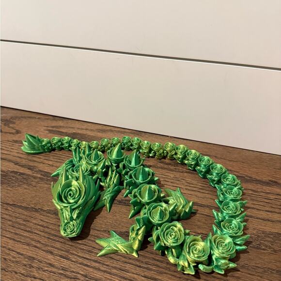 3D Printed Animals Bundle Dragon, Hippo, and Dinosaur Figurines - Picture 6 of 7